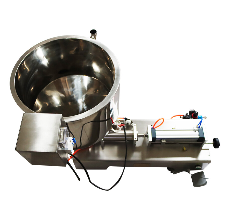 110V 50-500ml Pneumatic Paste Liquid Heating Filling Machine Single Nozzle