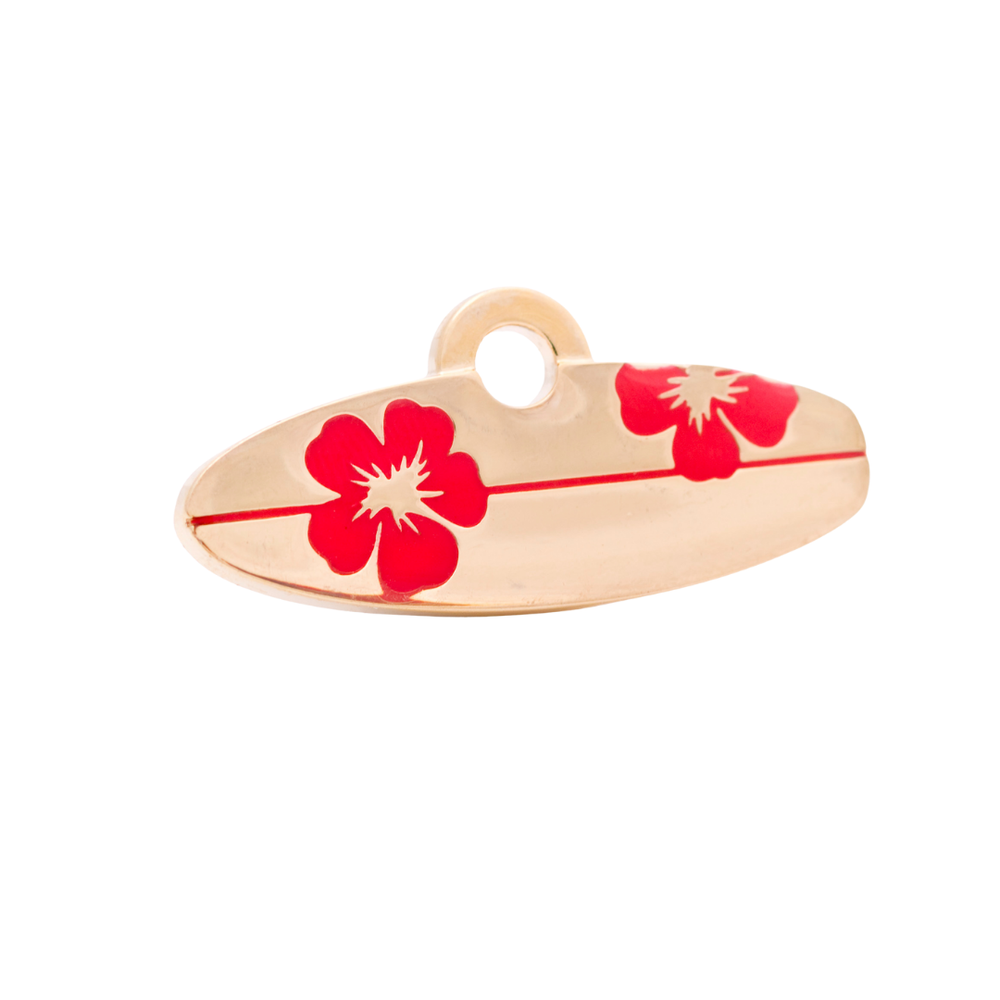Surfboard Pet ID Tag