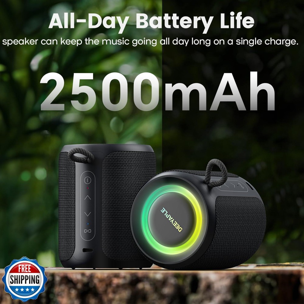 Bluetooth Speaker Wireless,IP67 Waterproof and Dustproof Portable Speaker wit