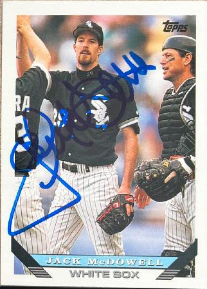 Jack McDowell Autographed 1993 Topps #344