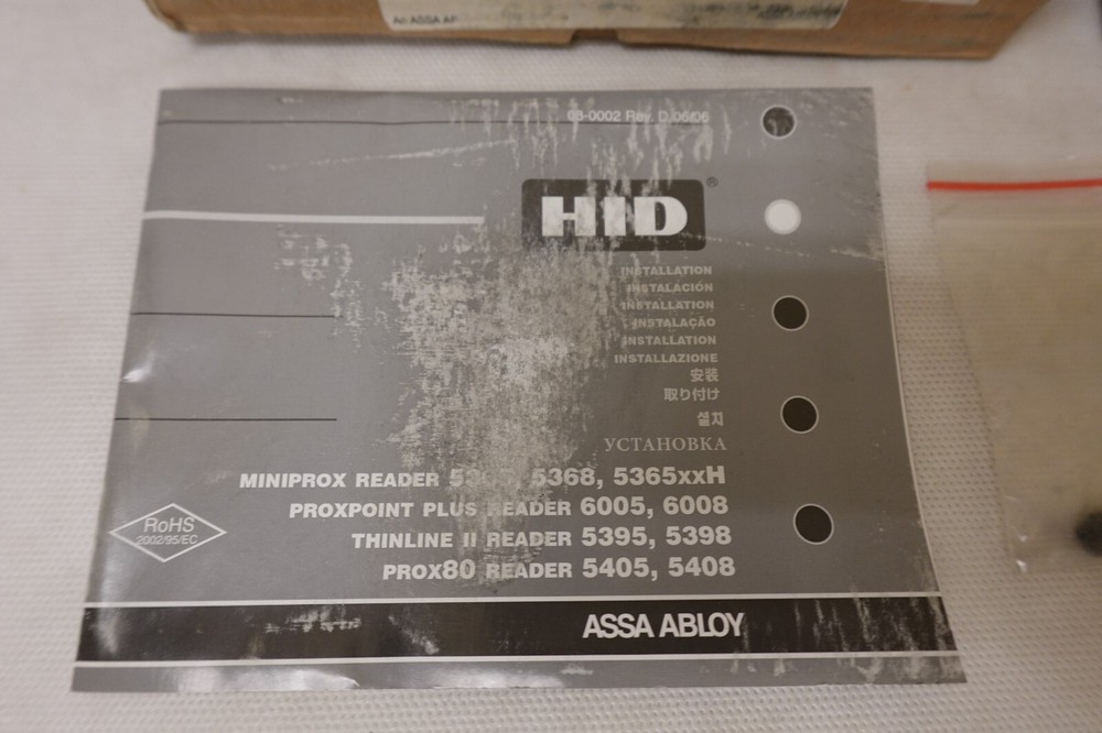 HID Assa-Abloy 5395C1100 ThinLine II Black Wall Switch Proximity Reader NOS