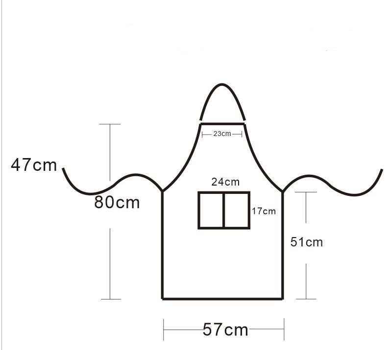 Adjustable Cooking Apron Kitchen Chef Stripe Bib Apron w/ 2Pockets For Men Women