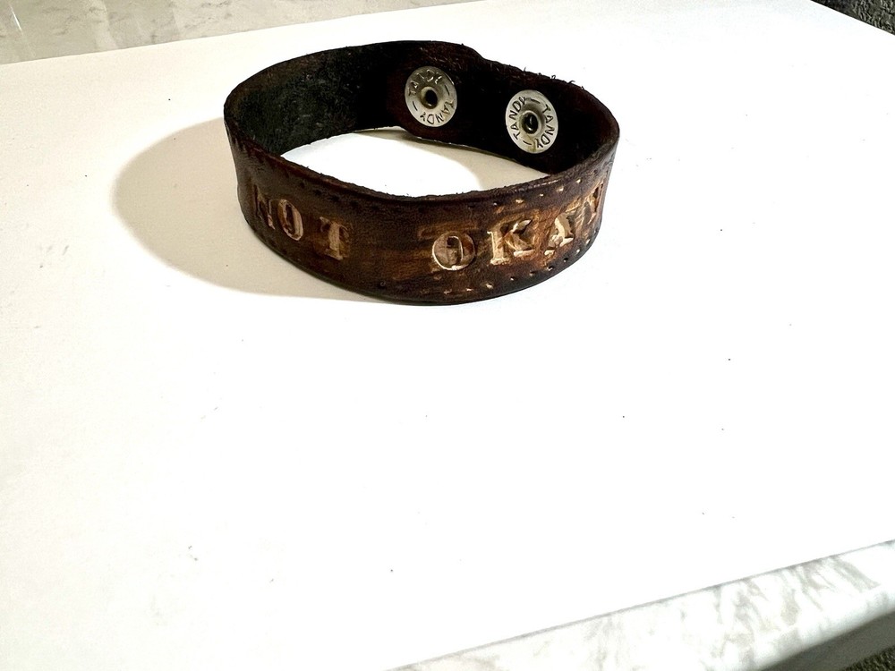 I Am Not Okay Leather Bracelet Tandy