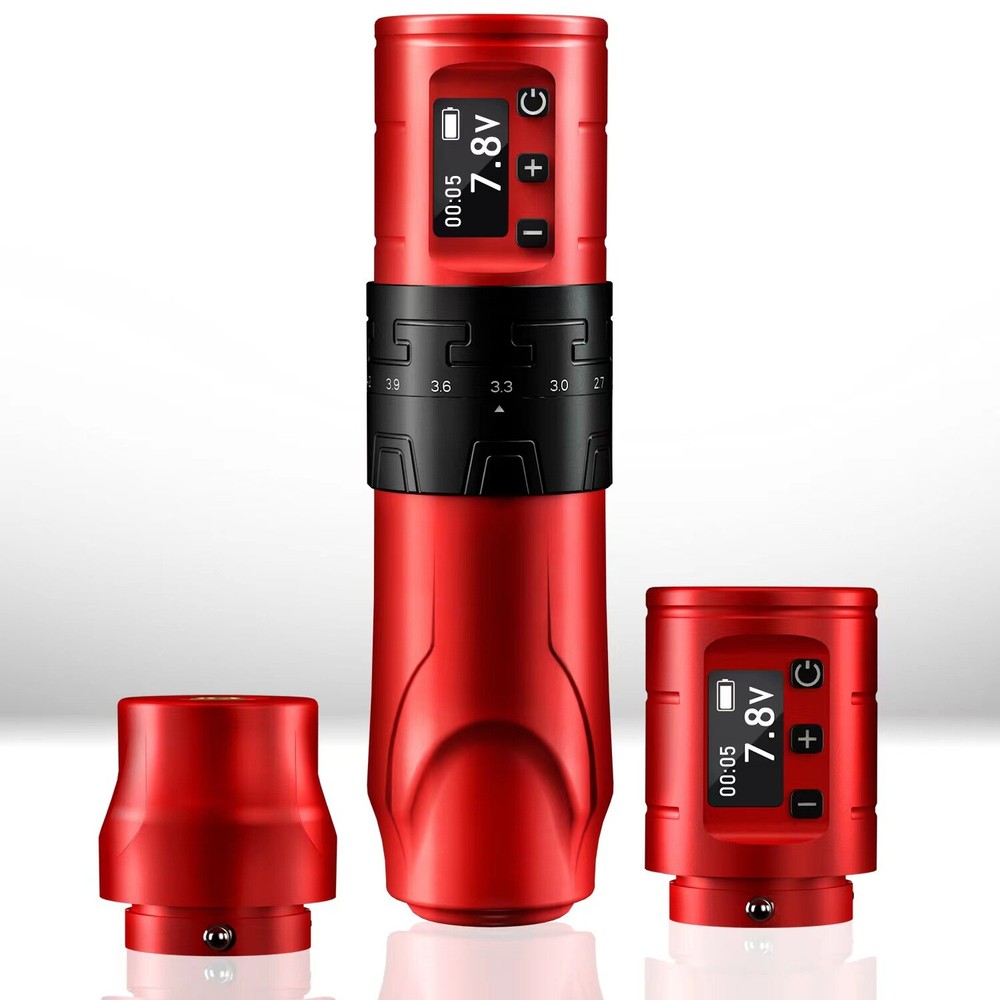 Wireless Tattoo Machine Rotary Pen Lining & Shading Adjustable Stroke 2.4-4.2mm