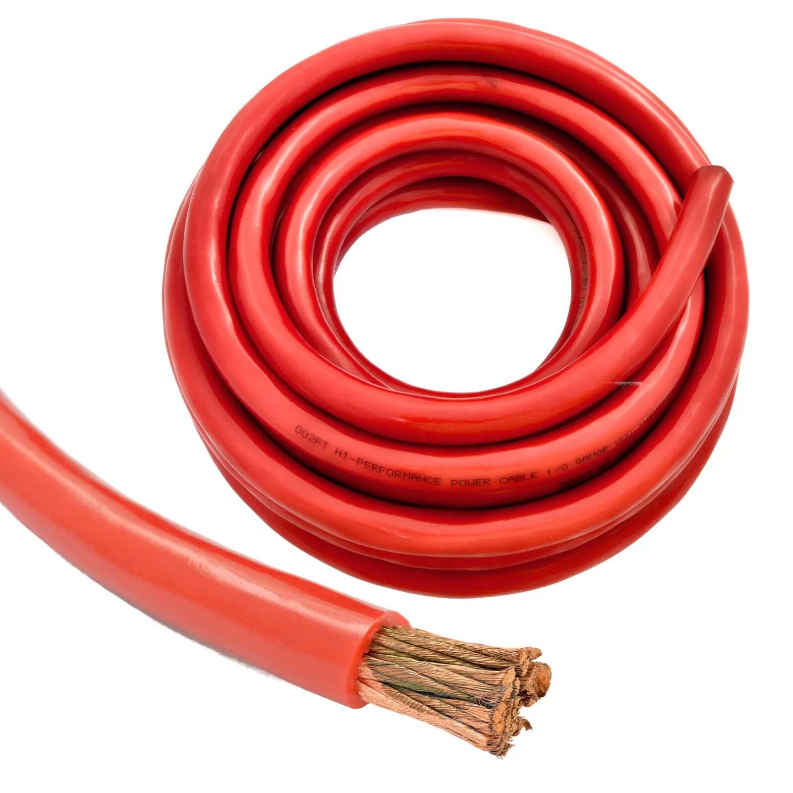 2 XP Audio SPW-0-50RD 1/0 Gauge Red Power Ground Cable 50 FT (100 Feet Total) Xt