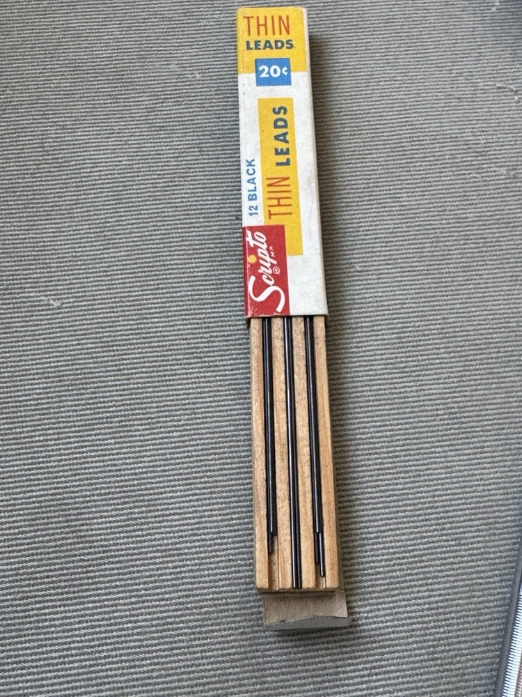 Vintage Cross Century Chrome Mechanical Pencil and Scripto Thin Leads