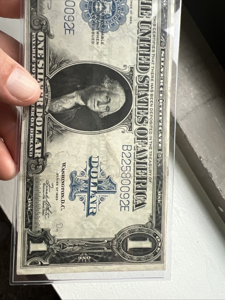 1923 One Dollar Silver Certificate Large Size $1