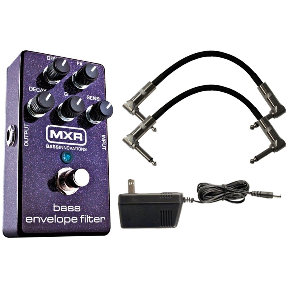 MXR M82 Bass Envelope Filter w/ 9V Power Supply and Patch Cables