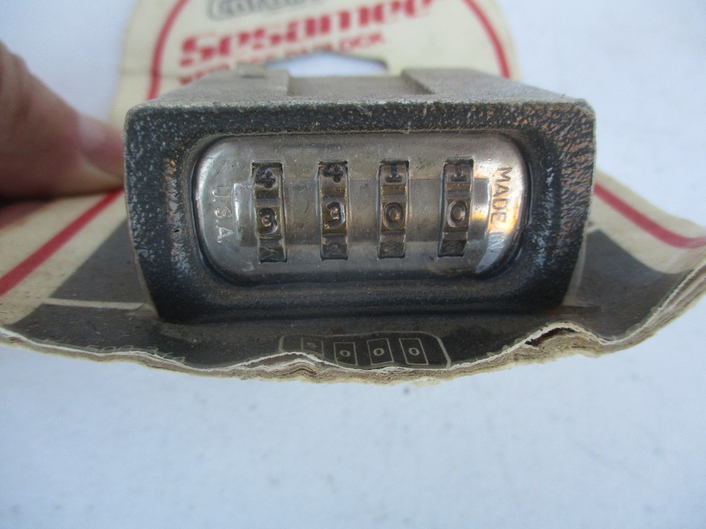 Corbin Sesamee K500-3/4 Keyless Padlock, Original Card Mount
