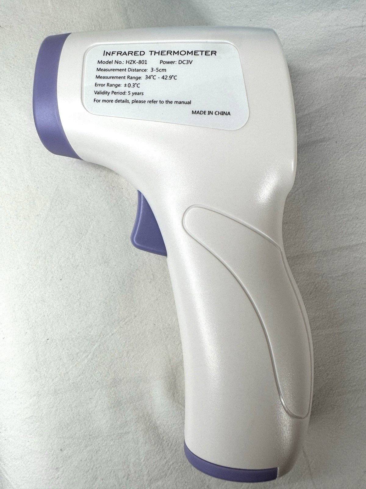 NIB BH Big Healthy Infrared Thermometer No Contact HZK-801