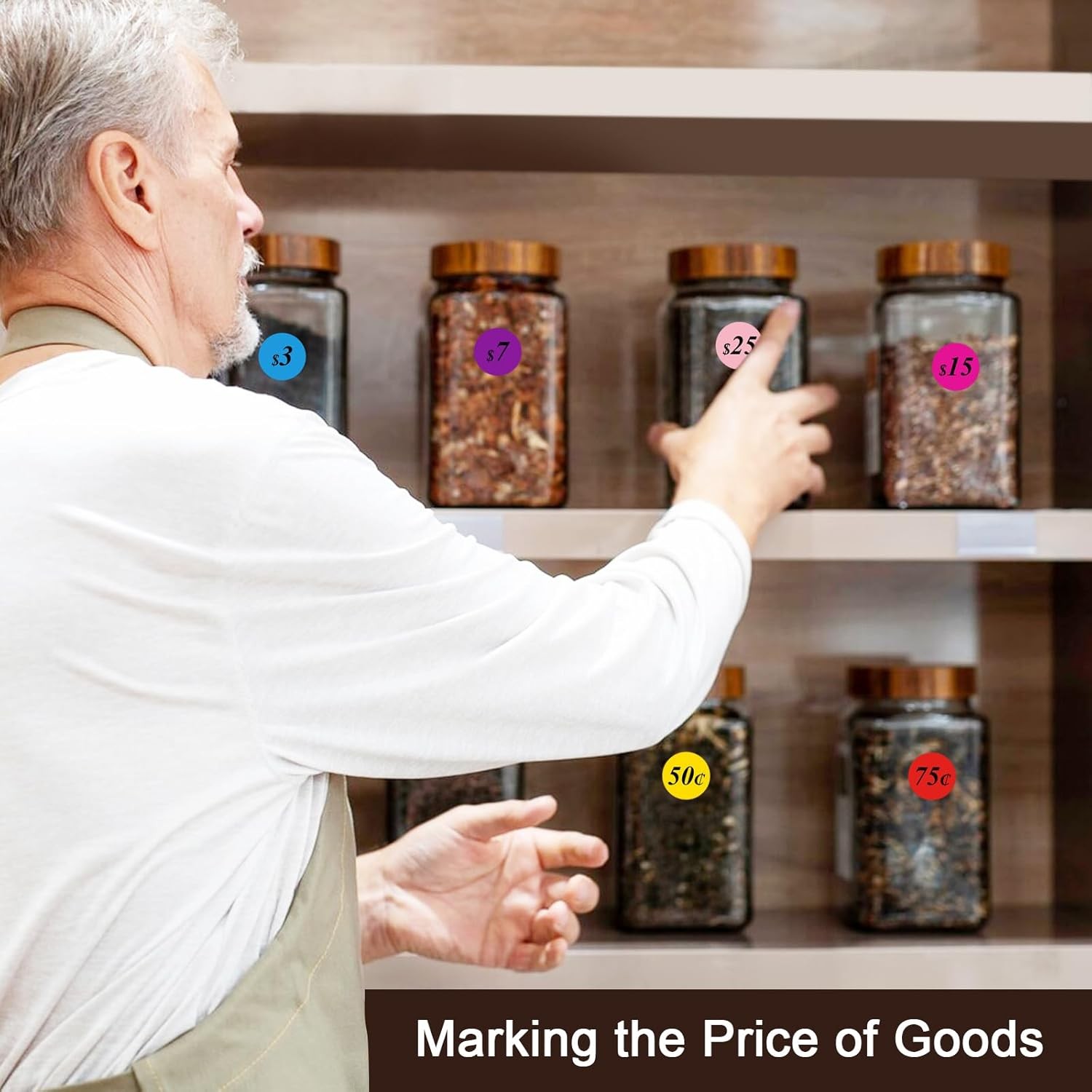 1600 Pcs 3/4 Inch Garage Sale Inch, Price Stickers Sheets