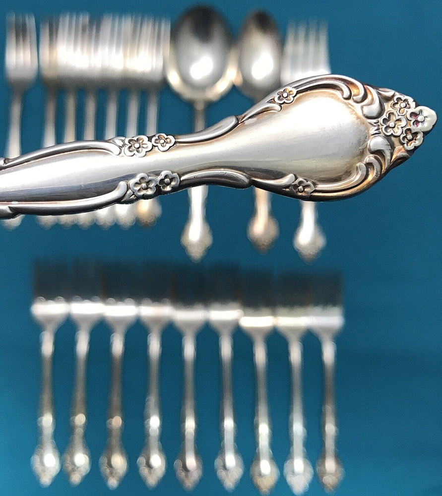 20 Pc AFFECTION Silverplated FORKS + SERVING Community Casserole Cold Meat Pie