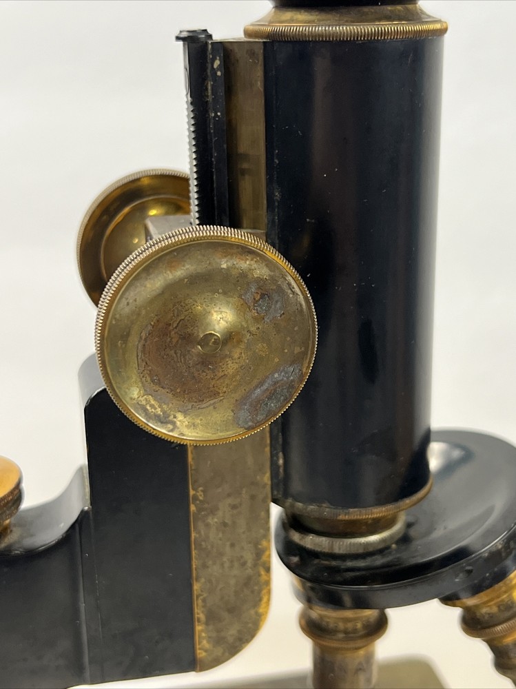 Antique Brass and Iron Microscope by SPENCER LENS CO