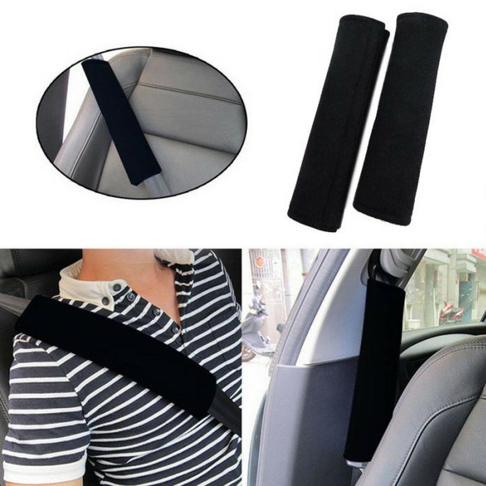 2Pcs Car Safety Seat Belt Shoulder Pads Cover Cushion Harness Comfortable Pad