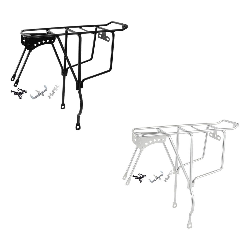Bicycle Rear Rack Bracket Easily Install Detachable Touring Carrying Solid Cargo
