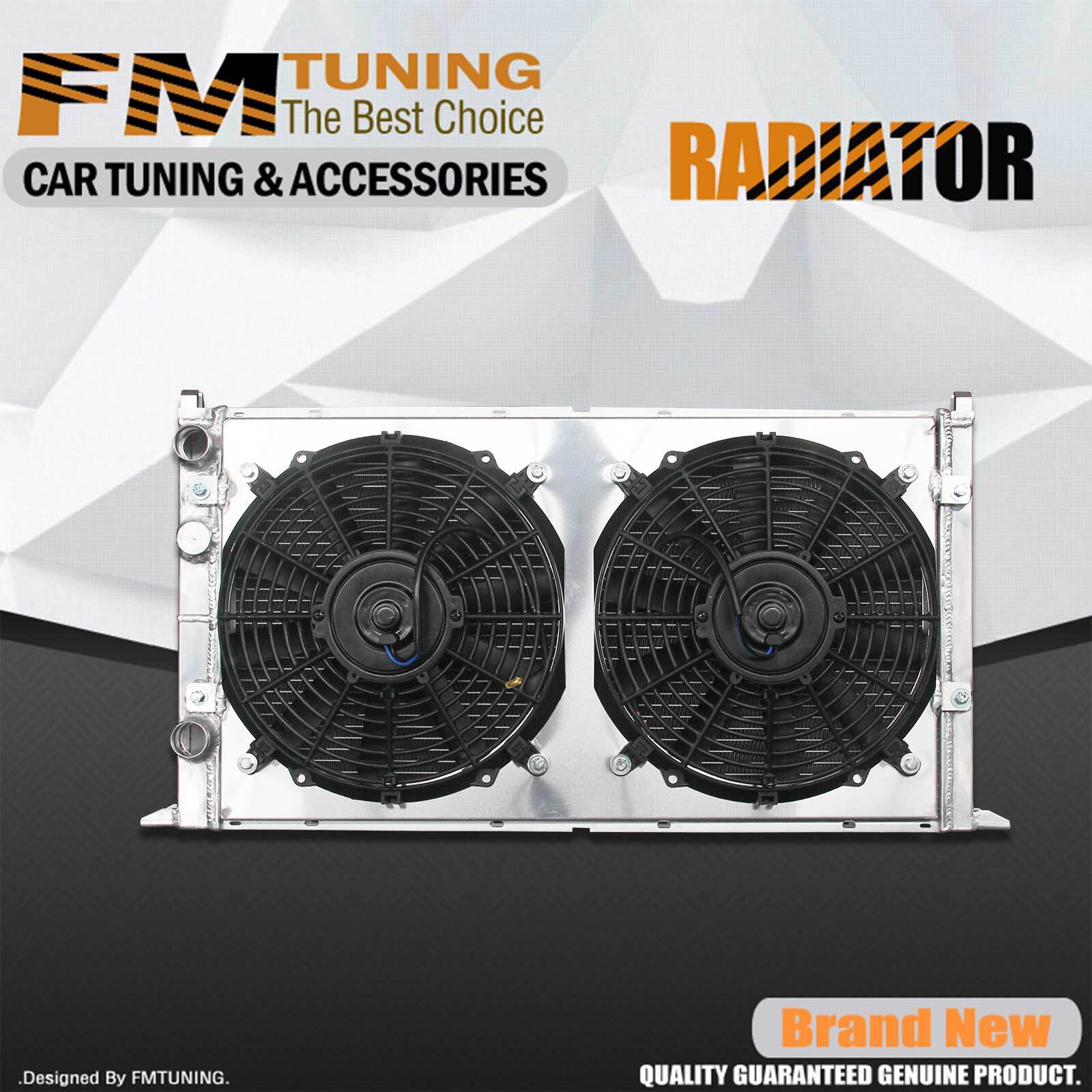 Golf GTI VR6 Jetta Radiator Fan Shroud For Volkswagen 94- V6 Aluminum 2 Row 2094