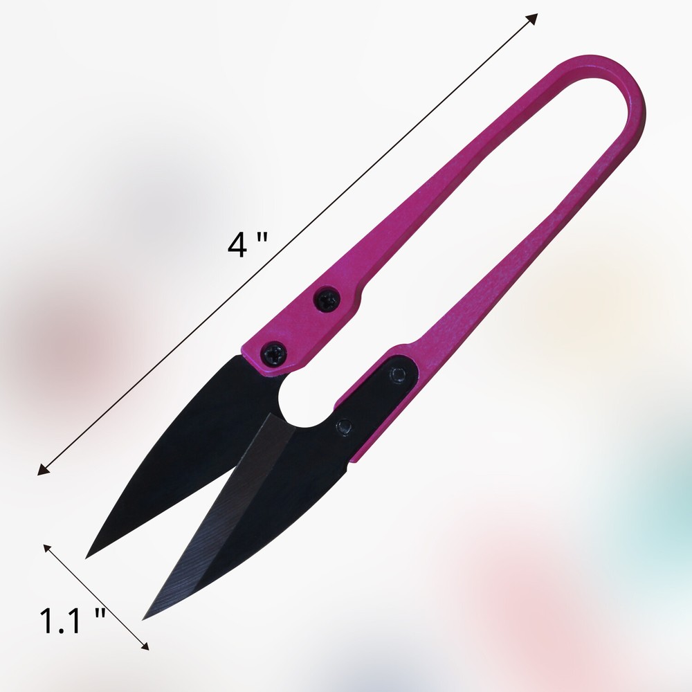 Anley 4" Sewing Scissors Set - Mini Embroidery Clipper Stitching Snip (12 Pack)