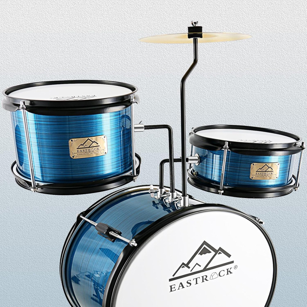 Drum Set, 3 Piece 14'' Drum Sets for Drummer,Beginner, Drum Set with Adjustable