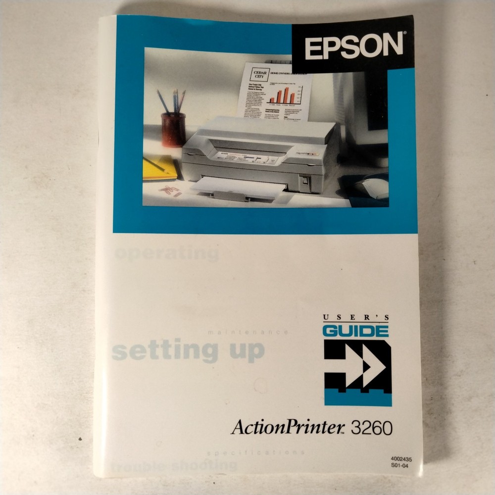 Epson Action Printer 3260 User's Guide Manual