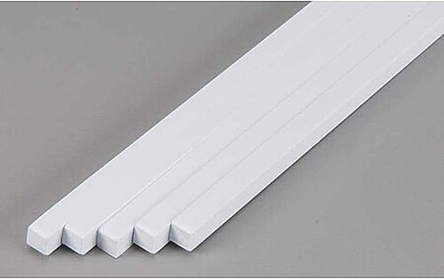 Evergreen Plastic Styrene Strips .250x.250 (5) - Model Railroad Scratch