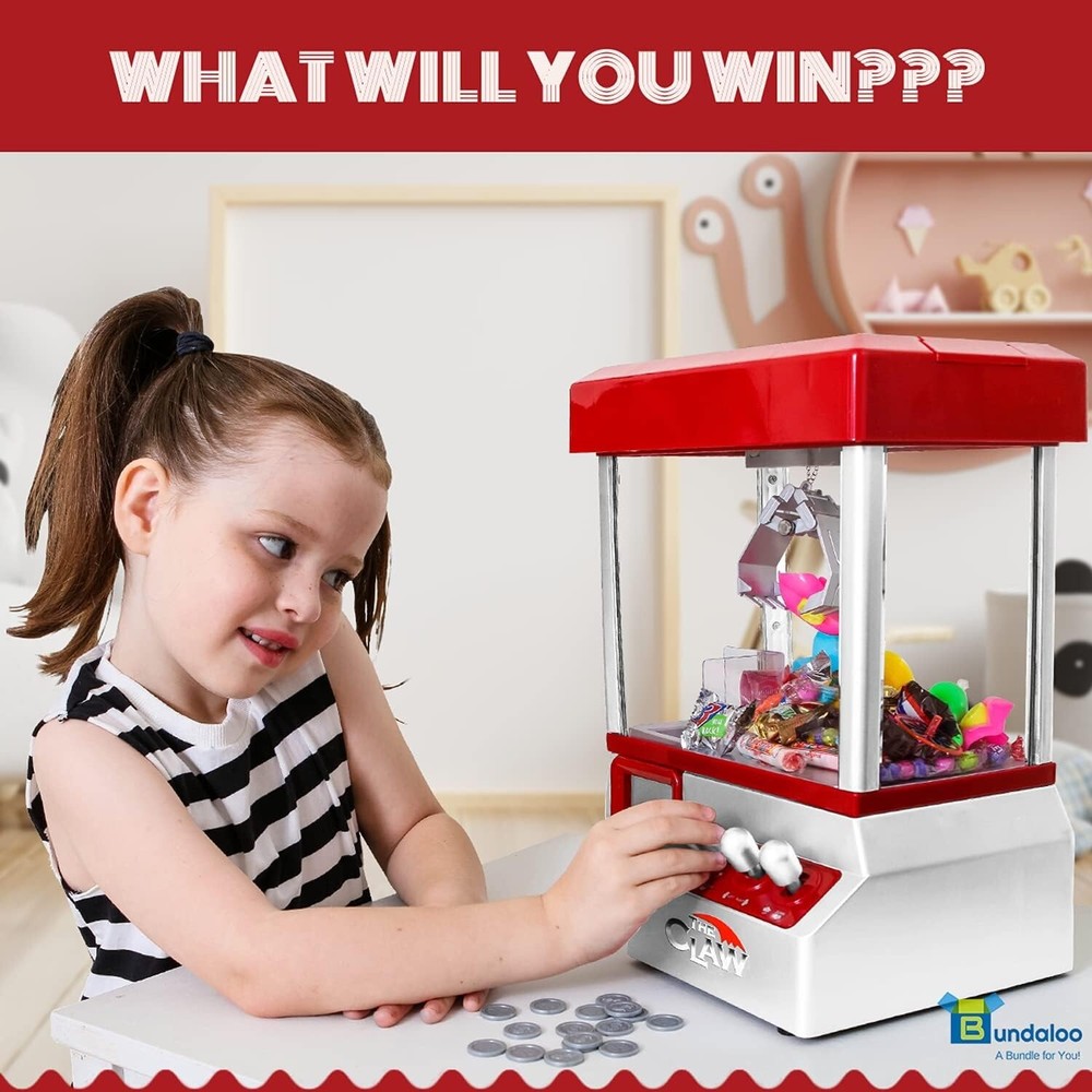 Fun Retro Claw Machine with Sound - Ultimate Home Prize Vending Experience=