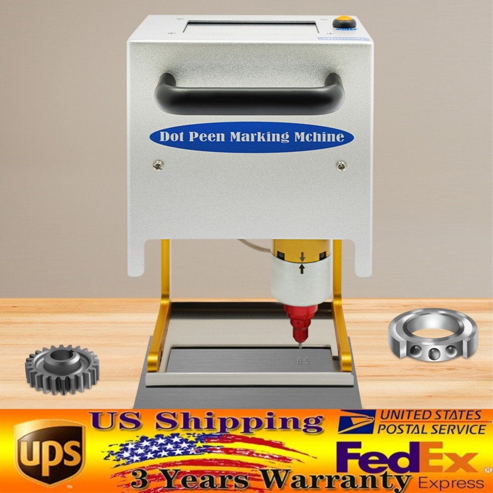 Portable Dot Peen Marking Machine  Metal VIN Code Engraving Printer Touch Screen