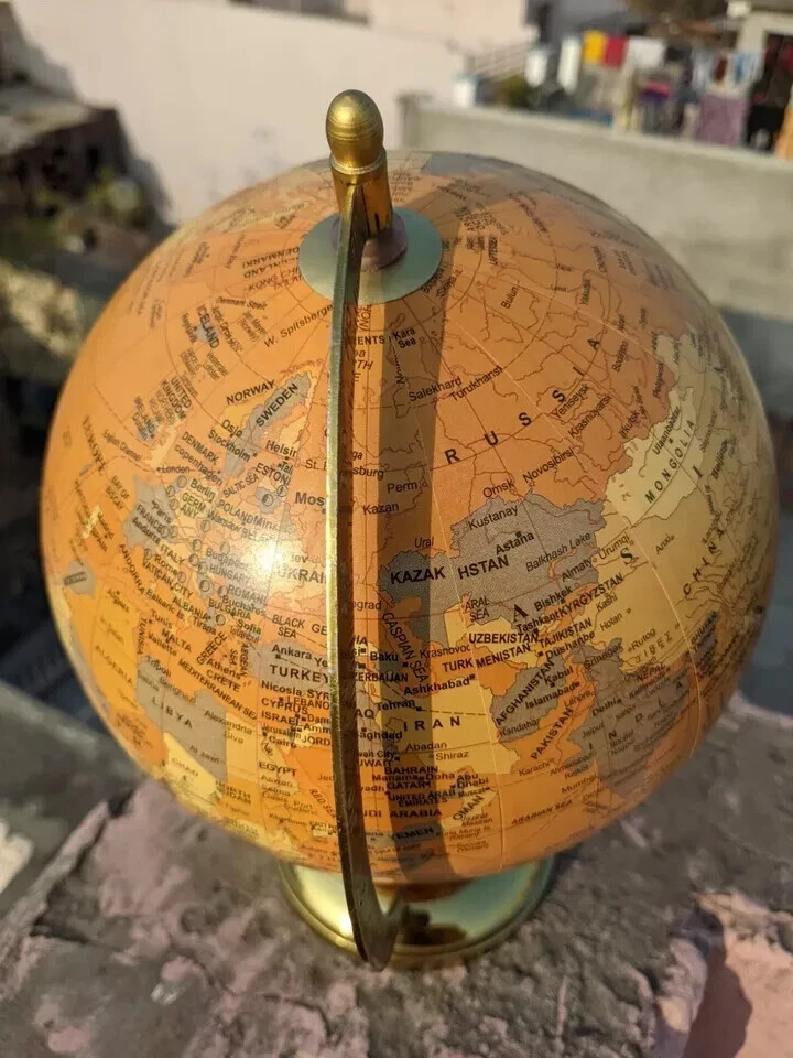 Nautical Maritime World Map Globe Sphere Celestial Globe Marine Tabletop Decor