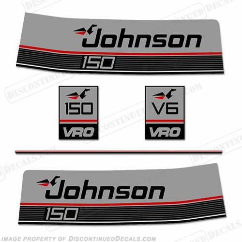 Fits Johnson 1988 150hp VRO Decals
