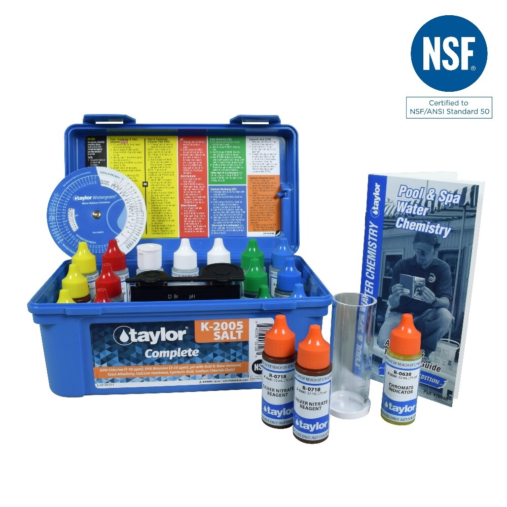 Taylor Technologies K-2005-SALT Test Kit Complete (High) K-2005 Test Pool Water