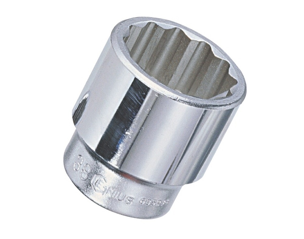 Genius Tools 3/4" Dr. 36mm Hand Socket (12-Point) (CR-Mo) - 635236