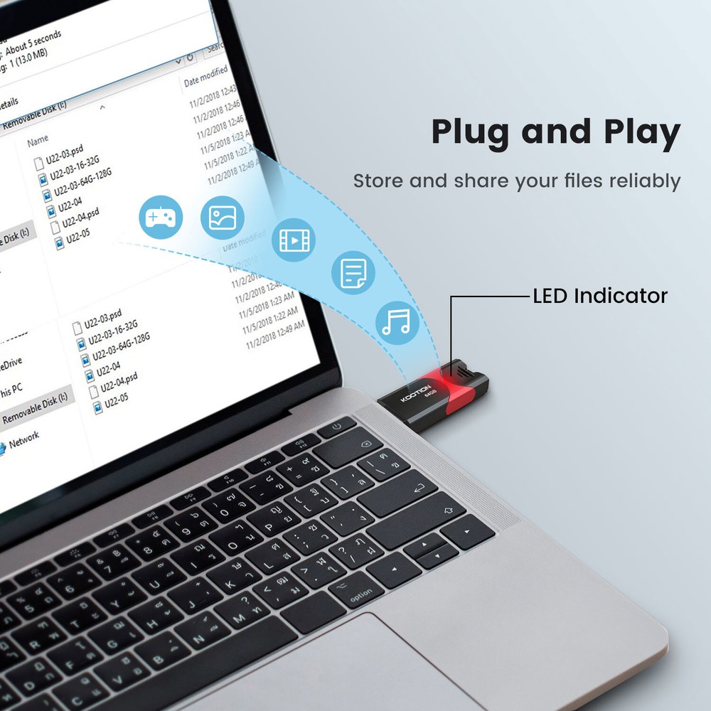 USB 3.0 Flash Drive Memory Stick High Speed Retractable Thumb Drive Data Storage