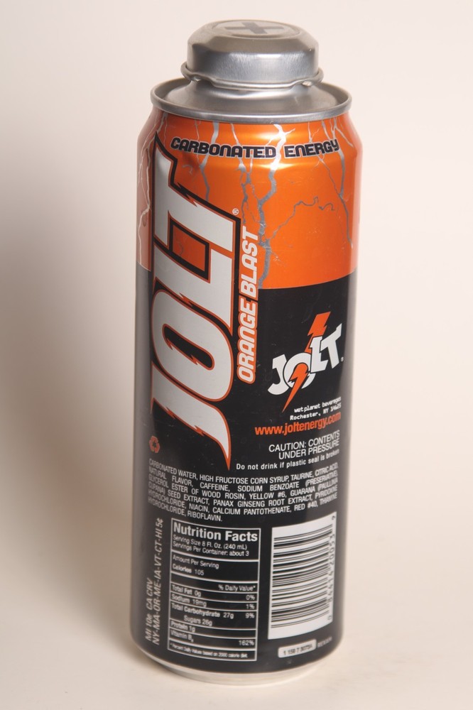 Jolt Orange Blast Energy Can - 23.5oz Empty