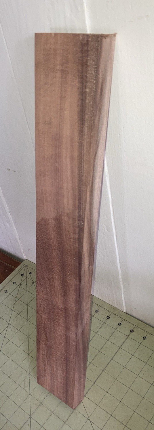 Hawaiian Formosan Koa Wood w/Mild Fiddleback Curl~20 1/2" x 3 1/8" x 1" (#117)