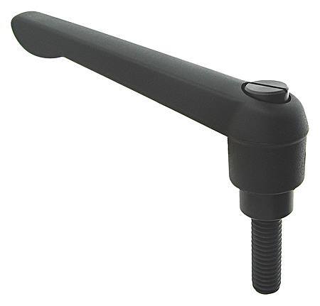 GRAINGER APPROVED MA-48151 Adjustable Handle,5/16"-18,Plastic 419C53