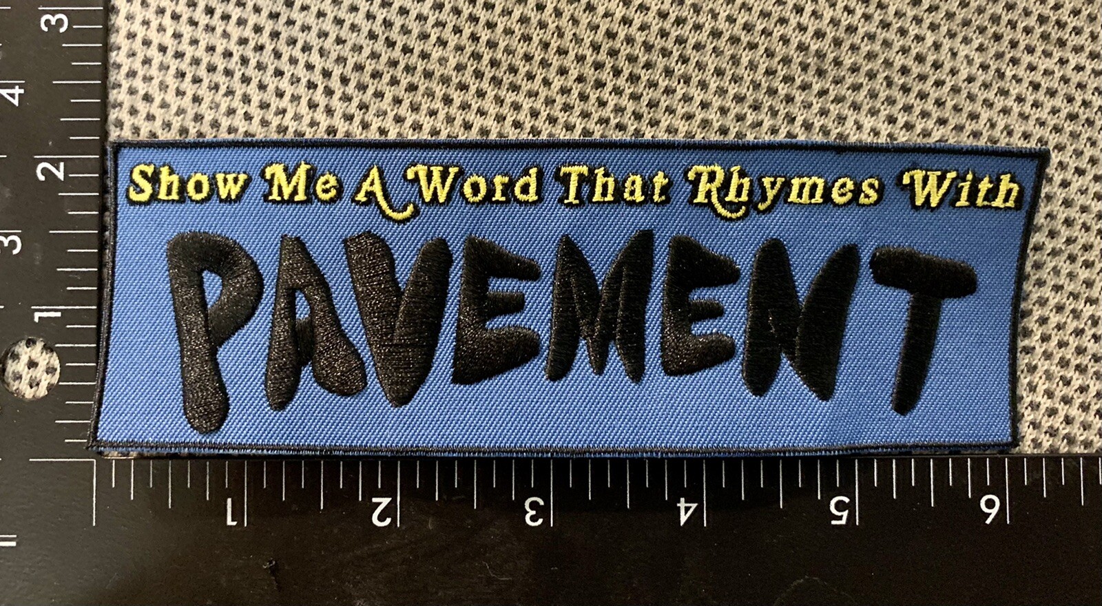 PAVEMENT Embroidered Patch UNIQUE Custom Made 6x2” STEPHEN MALKMUS Super Nice!!!