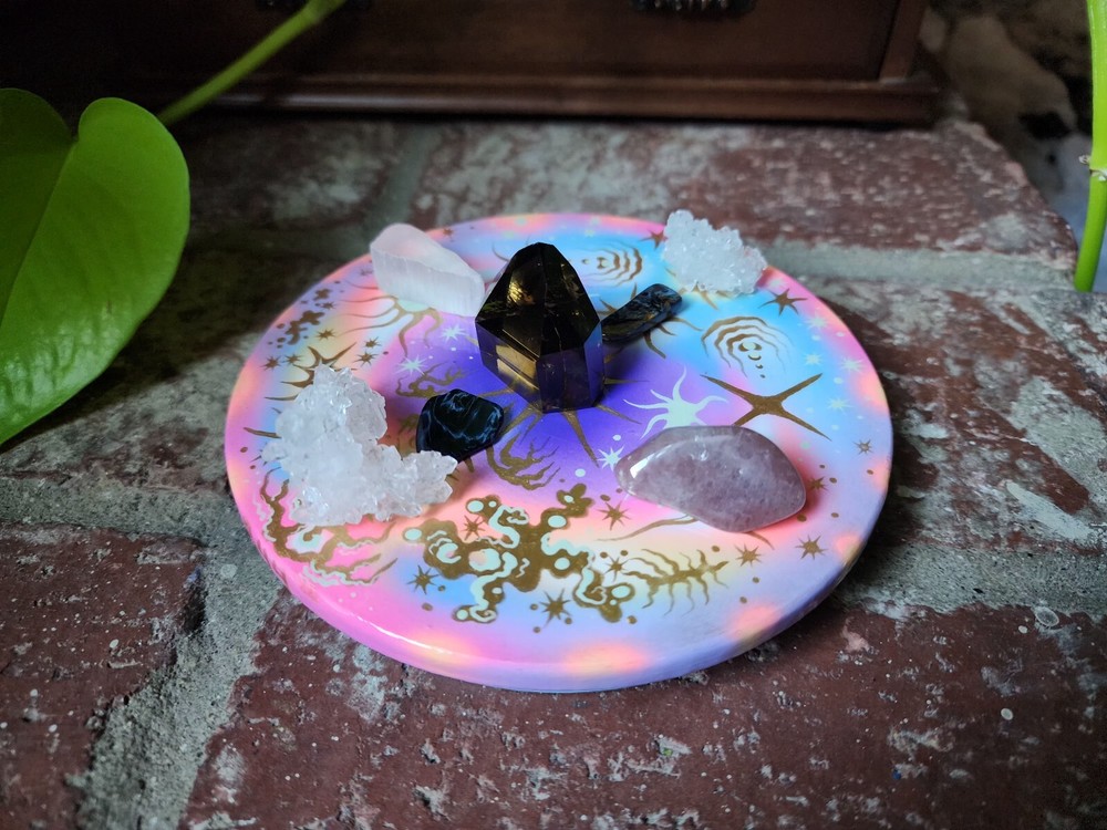 Coaster Pendulum Crystal Board