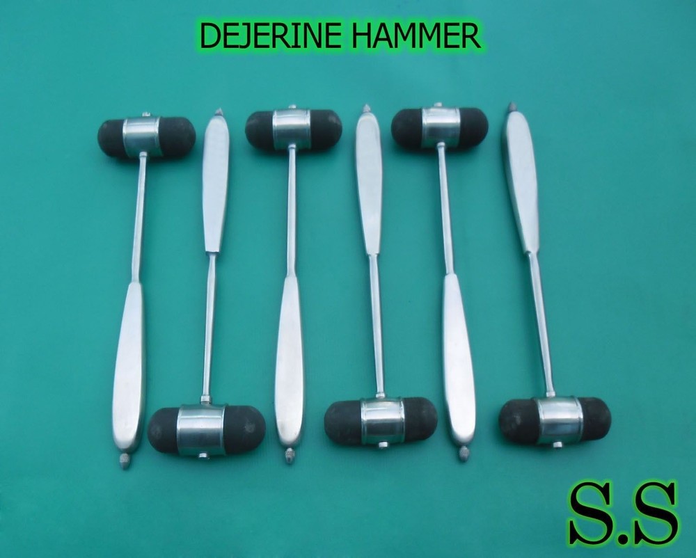 6 Pieces Dejerine Percussion Hammer Diagnostic Surgical Instruments