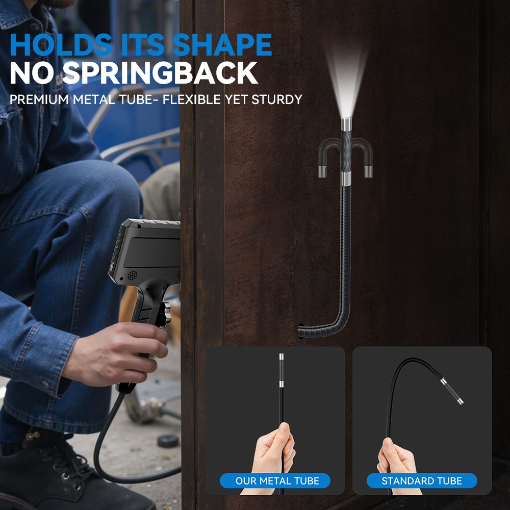 SALE! Endoscope 2-Way 360° Inspection Camera Articulating Borescope Semi Rigid