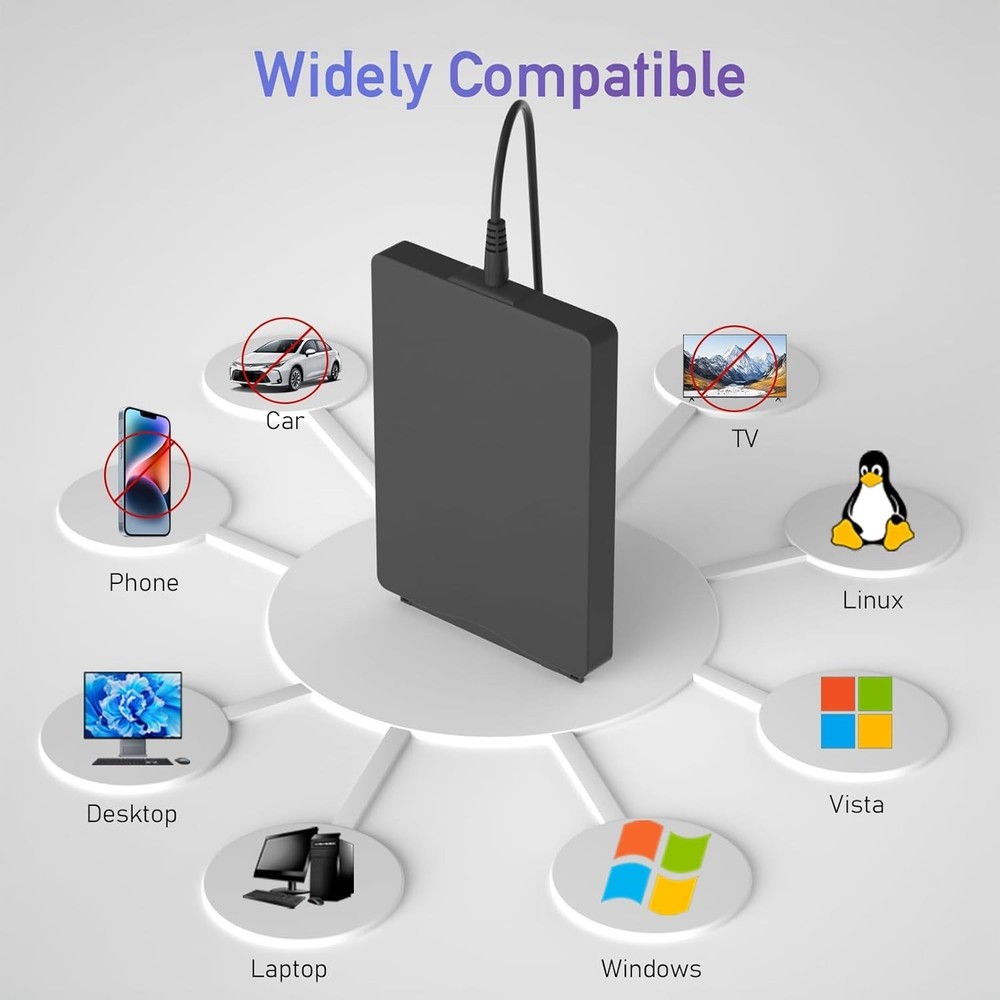 Lightweight USB External Floppy Disk Drive