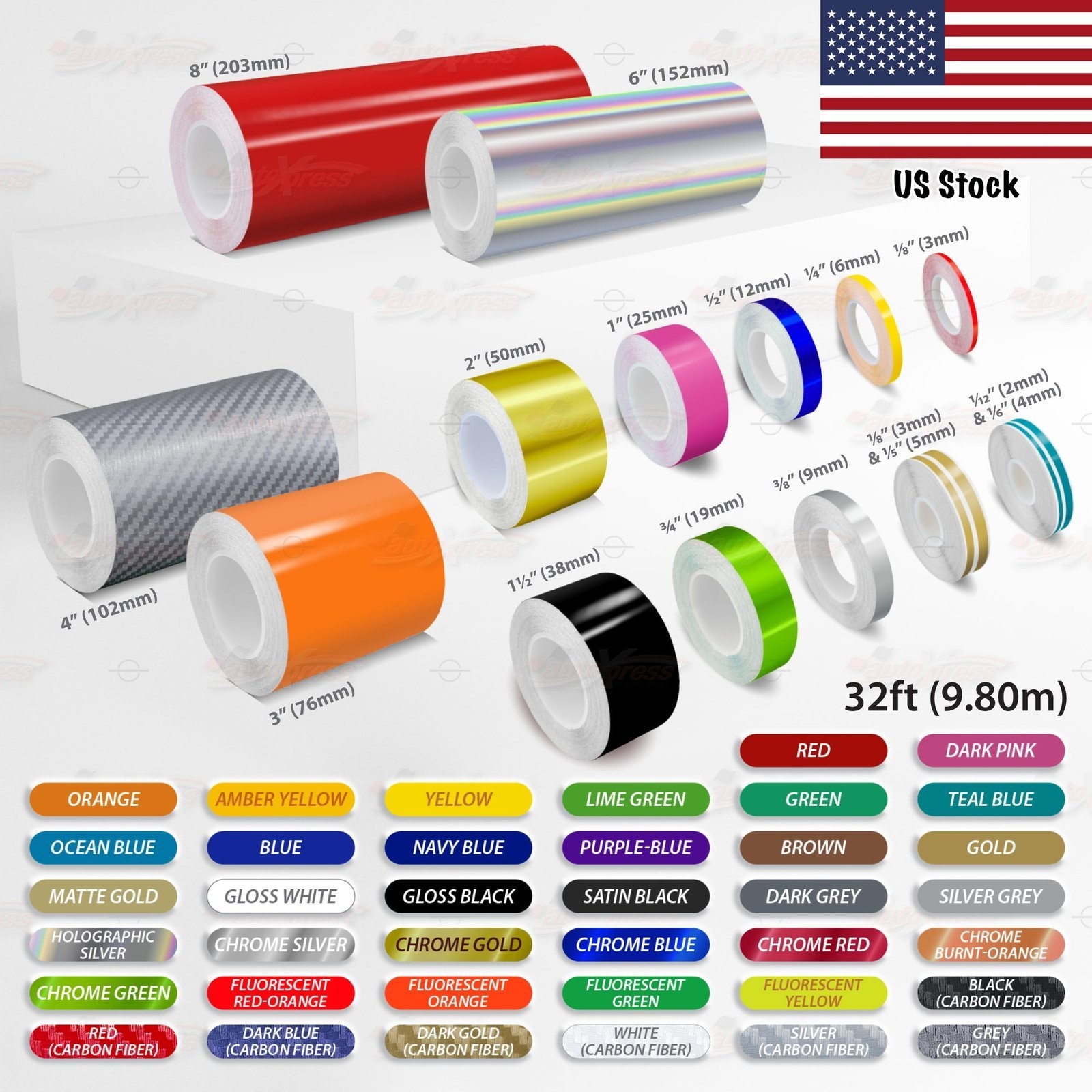 Roll Vinyl Pinstriping Pin Stripe DIY Self Adhesive Line Car Tape Decal Stickers