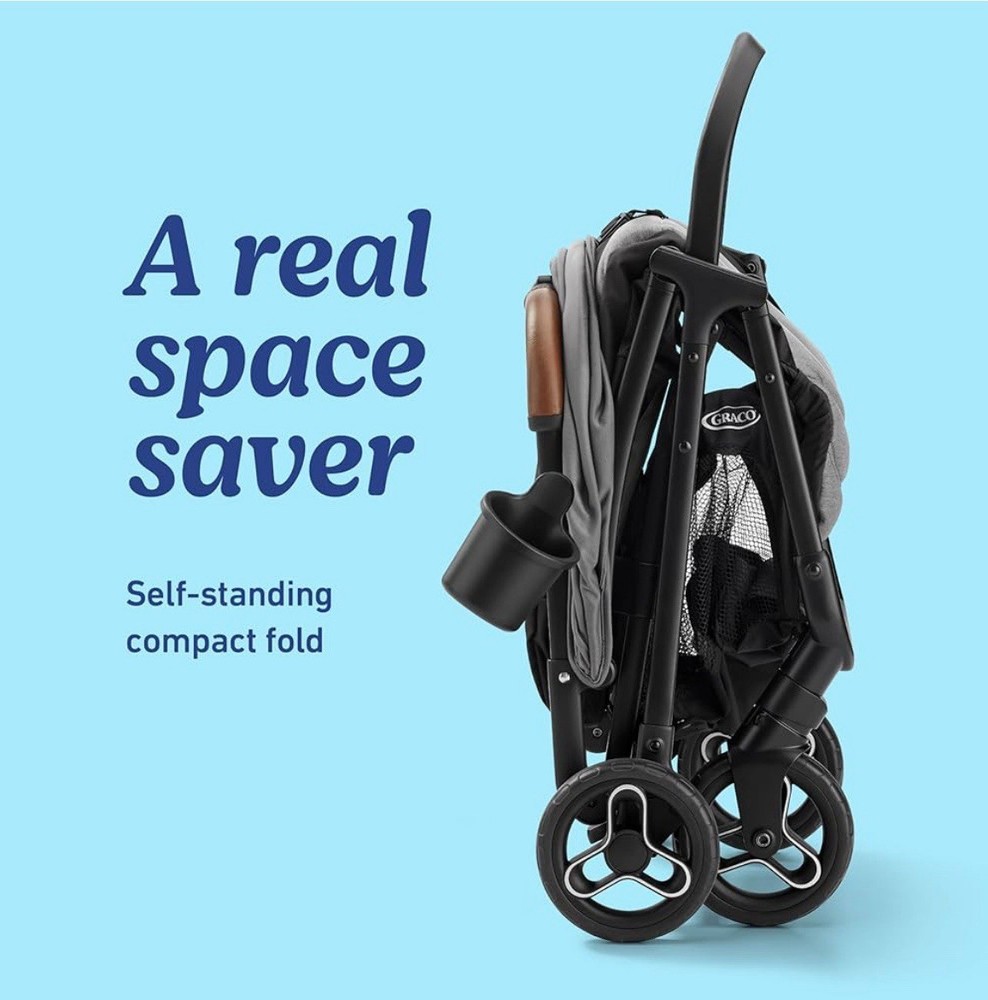 Graco Ready2Jet Compact Stroller – Overhead Friendly Compact Travel Stroller