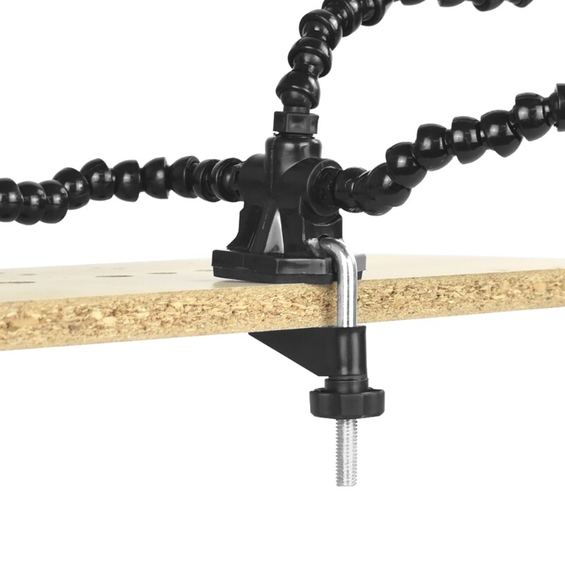 Convenient Soldering Aid Stable Base and Insulated Clips for Secure Work