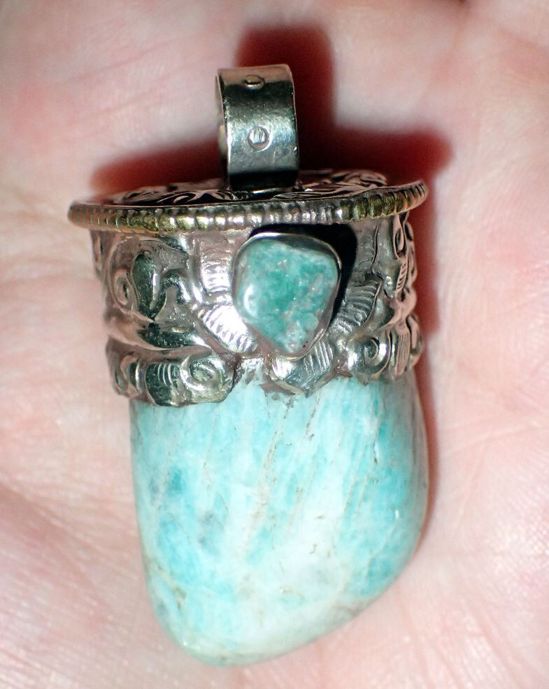 Amazonite Nugget Pendant