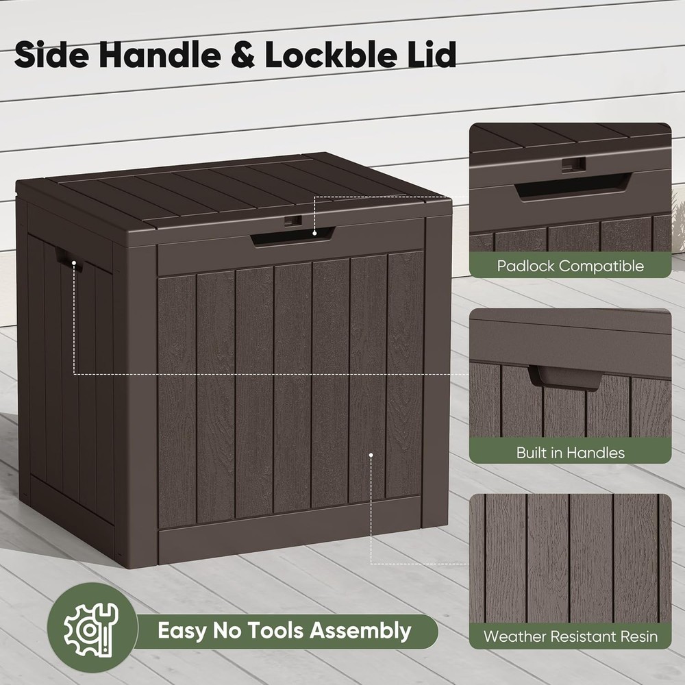 NEWBULIG 31 Gal Lockable Deck Box