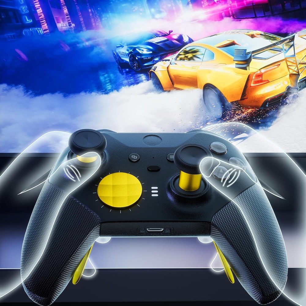 14-in-1 Controller Accessories Kit Compatible with Xbox Elite Bright Gold