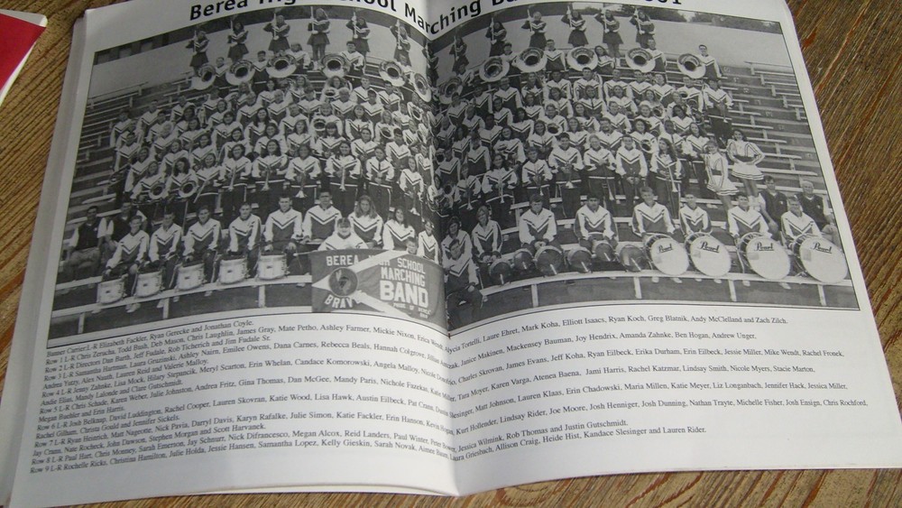 Berea High School 15th Annual Varsity Show Program 2000 Marching Band