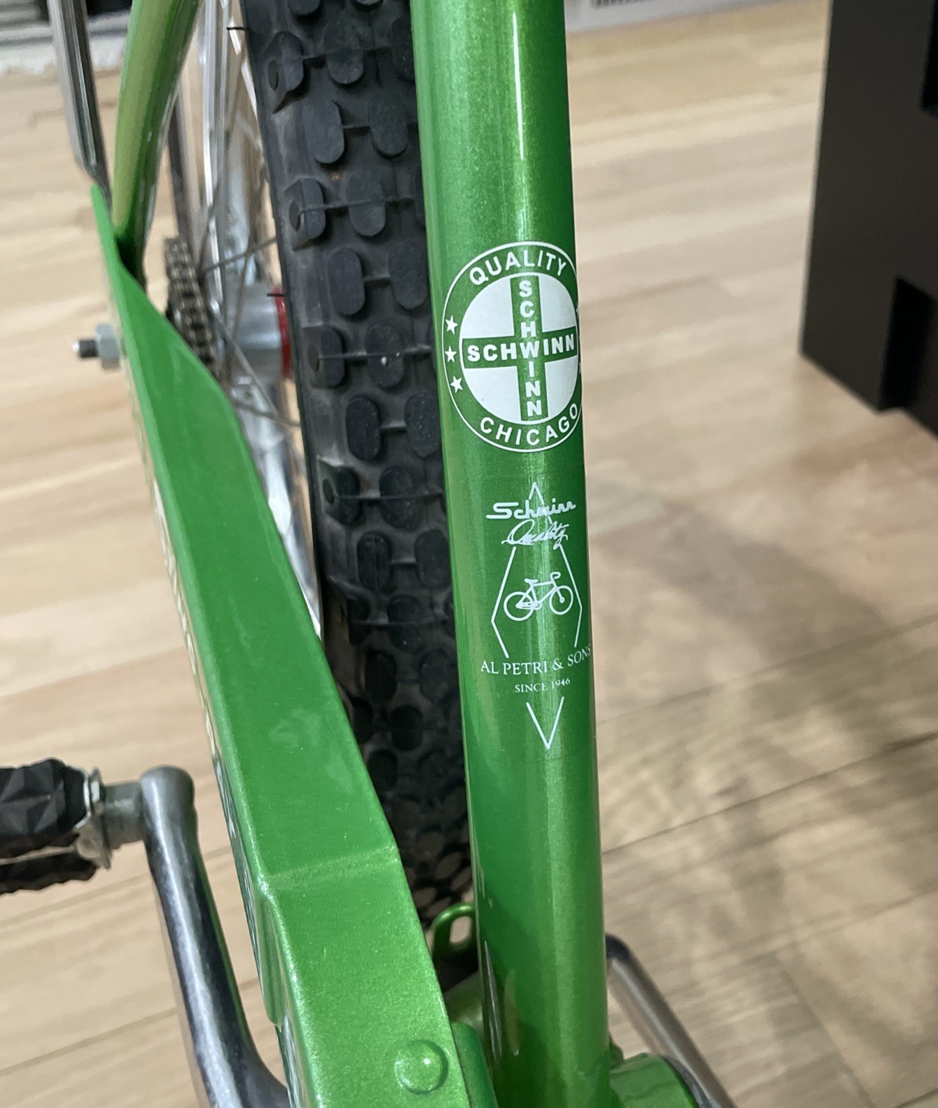 Schwinn Stingray 1963 1/2 Flamboyant Lime Green Solo Polo (Beautiful)