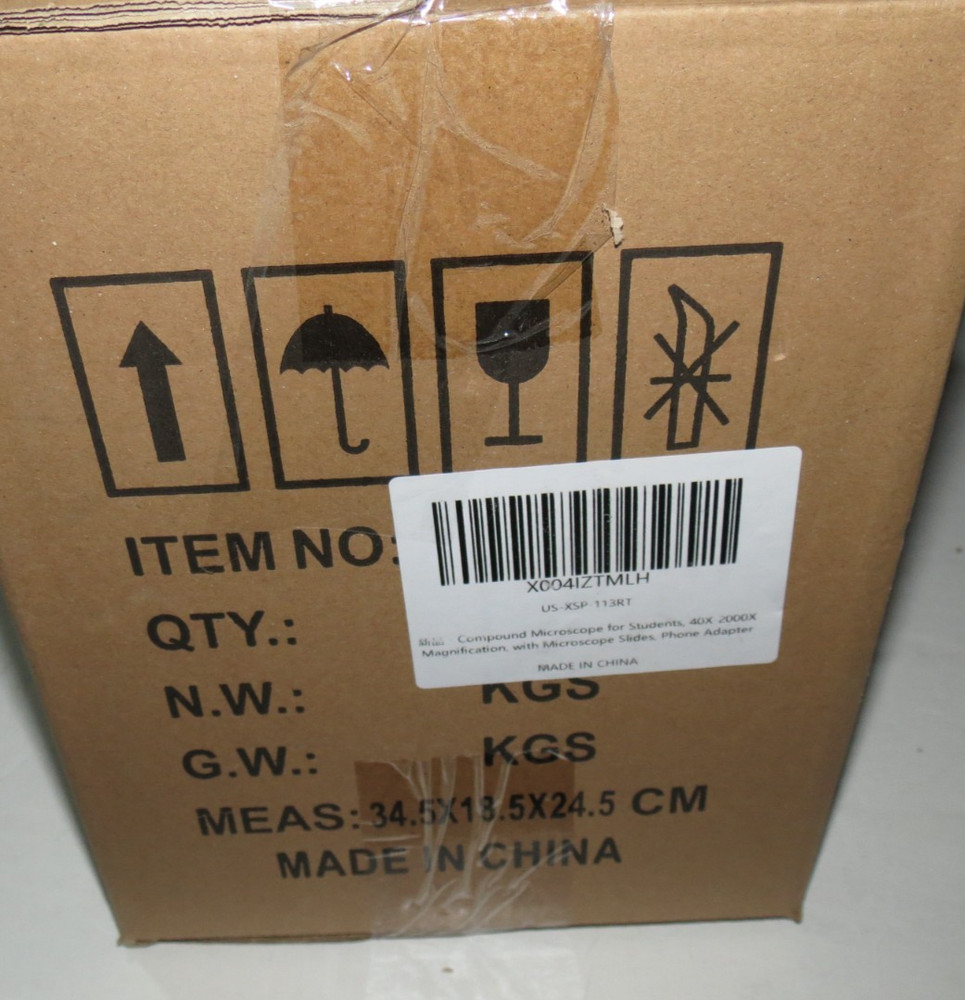 Microscope for Adults Kids 40X-2000X Compound Monocular Microscope for Students