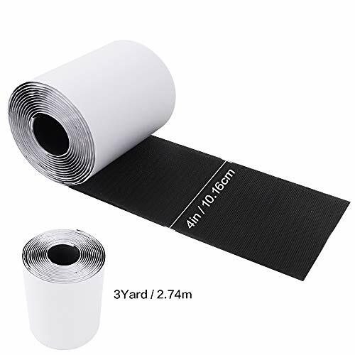 4" Hook And Loop Tape Selfadhesive Strips Set With Sticky Glue Nylon Fabric Fast