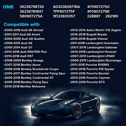 4PCS Programmed TPMS Sensor, 433 MHz Tire Pressure Sensor 7PP907275F